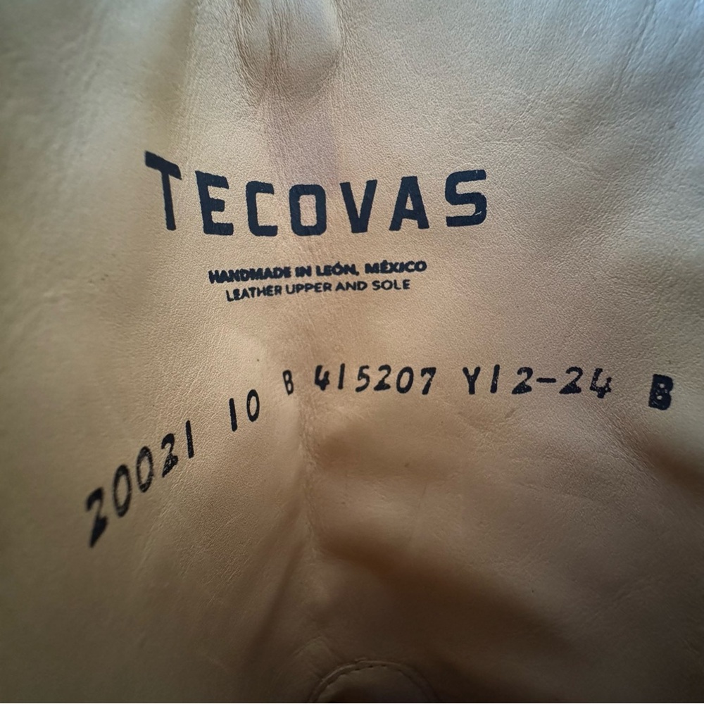 Tecovas The Sadie Toasted Almond Suede Cowboy Boots Tan Women’s 10 NWOT - Picture 14 of 14
